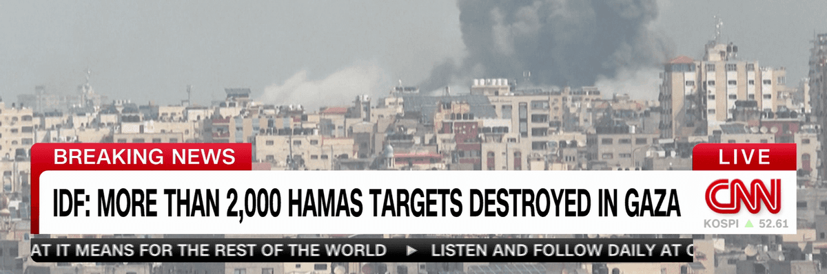 CNN coverage of Gaza war
