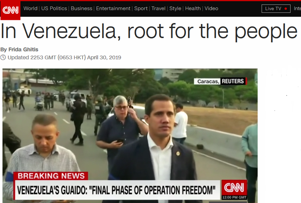 CNN: In Venezuela, Root for the People