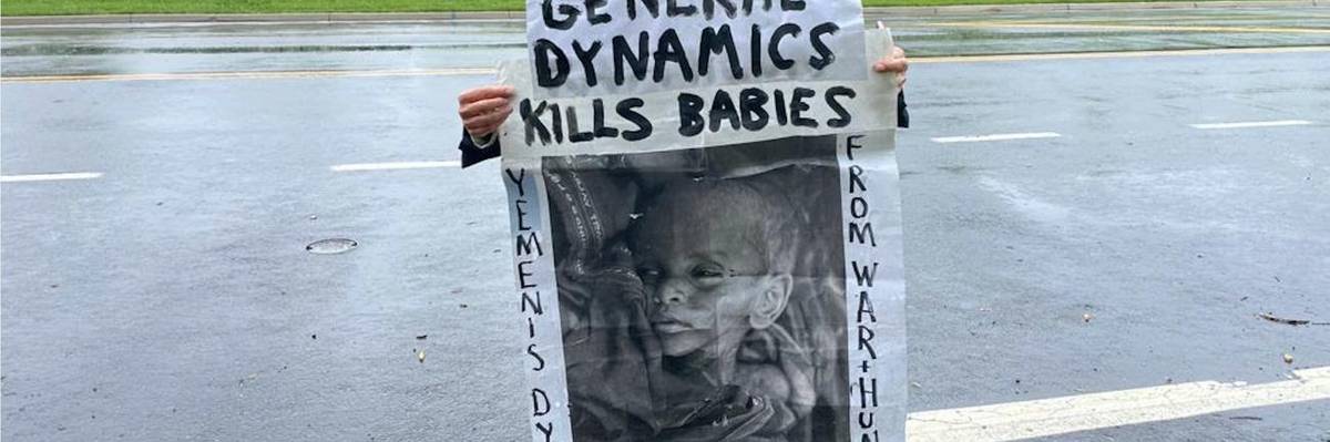 Peace Activist Interrupts General Dynamics Shareholder Meeting to Blast the Business of War