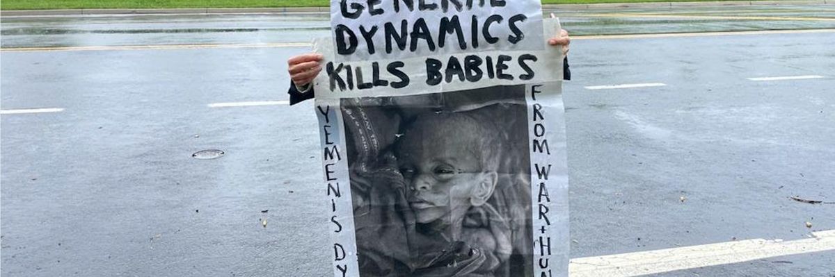 Peace Activist Interrupts General Dynamics Shareholder Meeting to Blast the Business of War