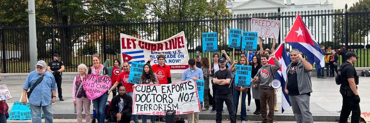 CodePink Cuba protest