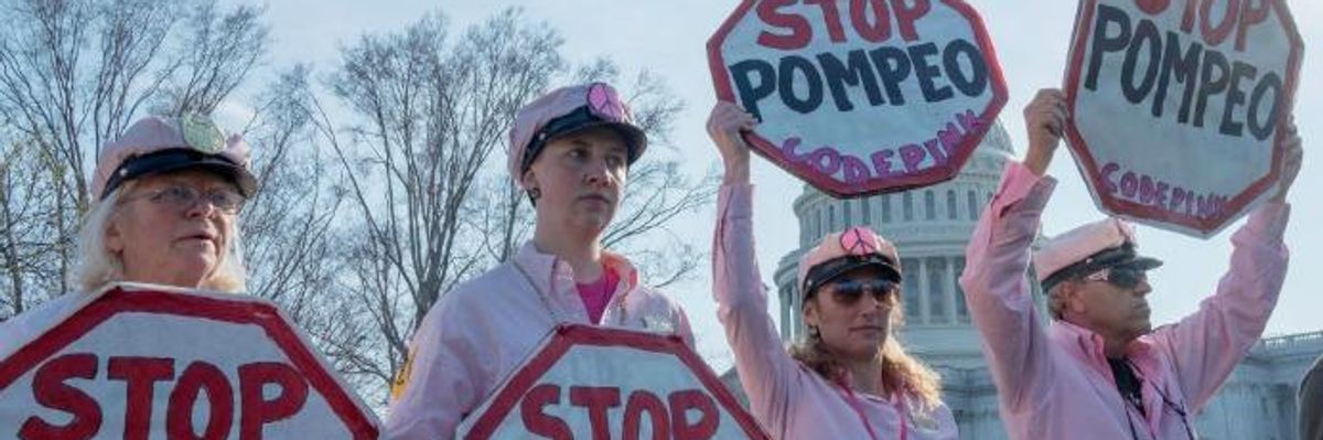 With Committee One Vote Shy of Rejecting Pompeo, Will Senate Democrats Unite Against Trump War Cabinet?