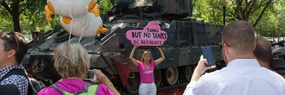 'Tanks But No Tanks': Demonstrators Get Ready to Counter Trump's July Fourth Monstrosity on Capitol Hill