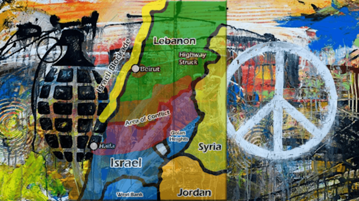 Collage for Middle East peace.