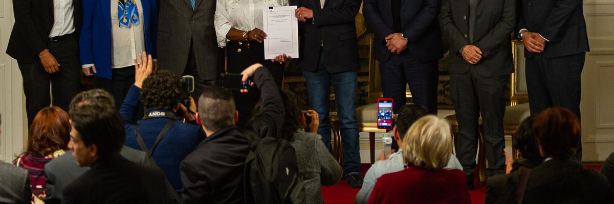 Colombian government officials, including President Petro