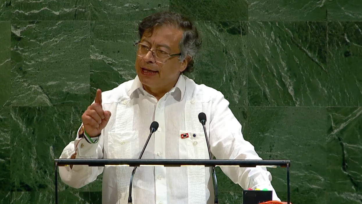 Colombian President Gustavo Petro addresses the 2025 UN General Assembly