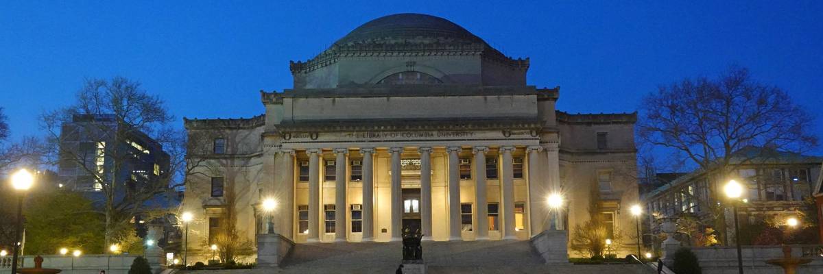 Columbia University's Low library building