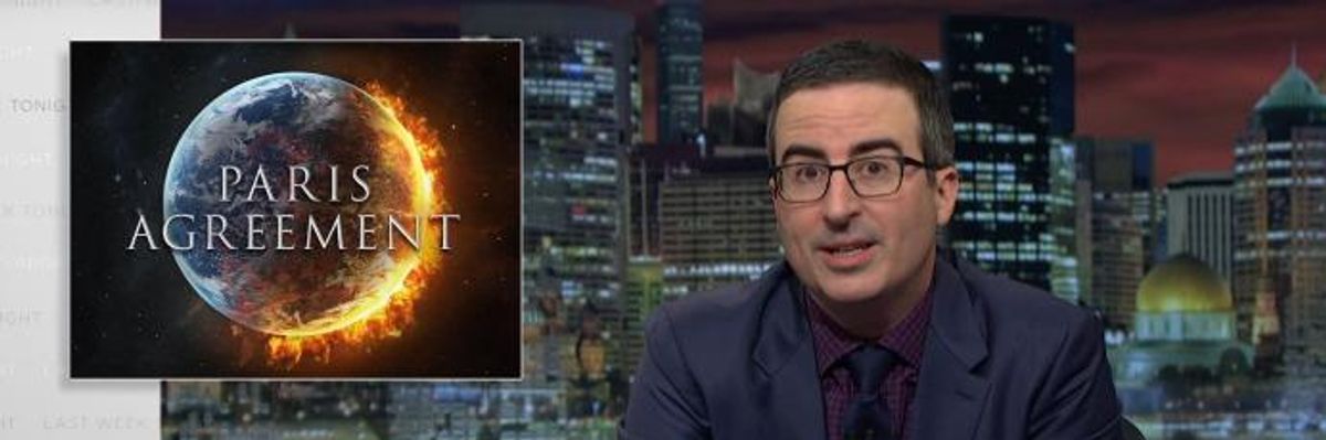 John Oliver: Trump Climate Decision Is Behavior of Destructive 'Egomaniac'