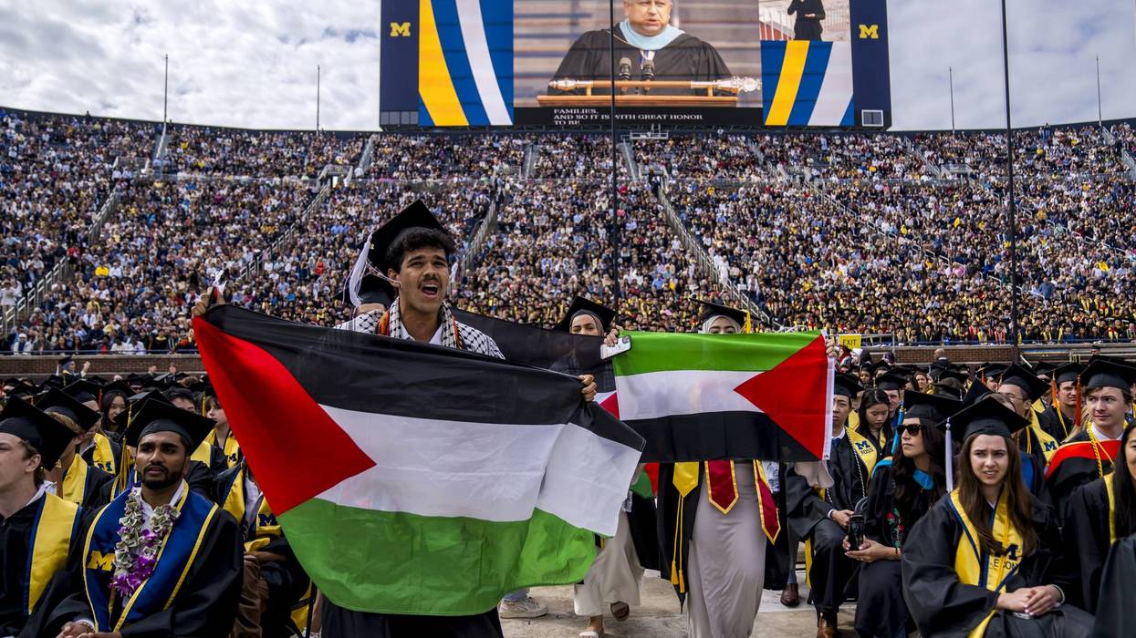 Commencement Ceremony Held At University Of Michigan Amid Ongoing Pro Palestinian Protests On Campus