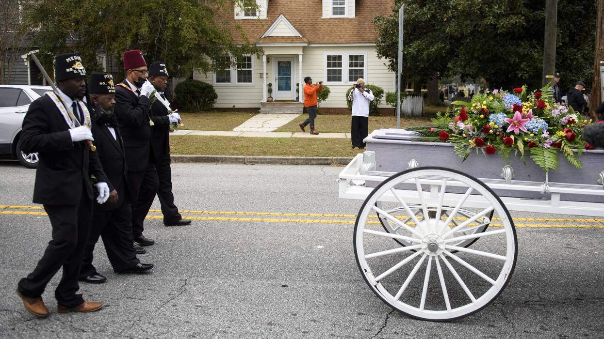 Community members honor victim of Wilmington Coup.