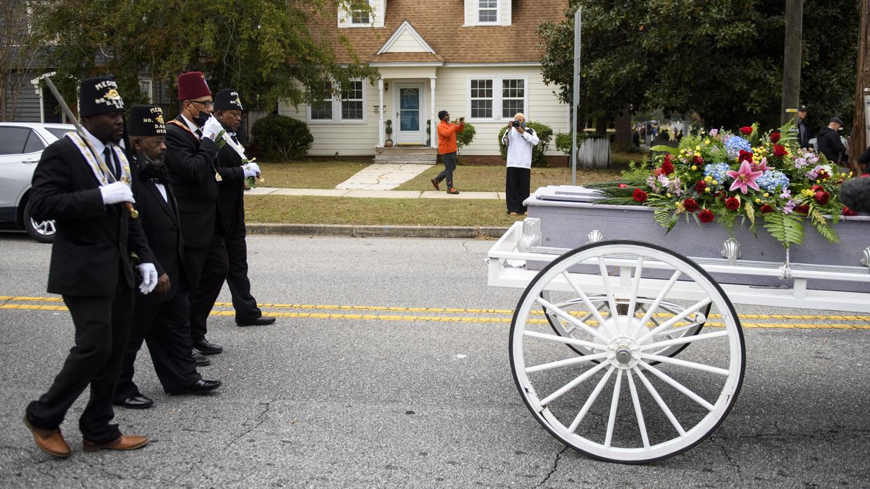 Community members honor victim of Wilmington Coup.