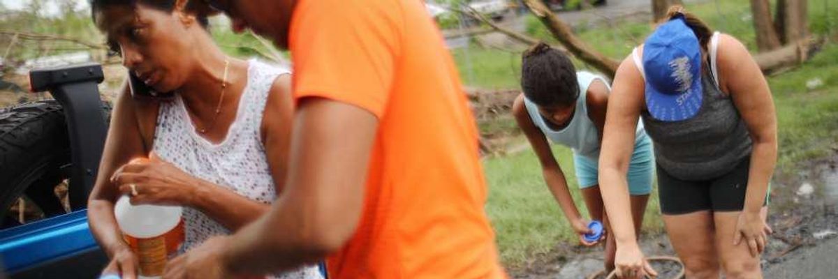 A Month Later, U.S. Is Failing with Its Food and Water Crisis in Puerto Rico
