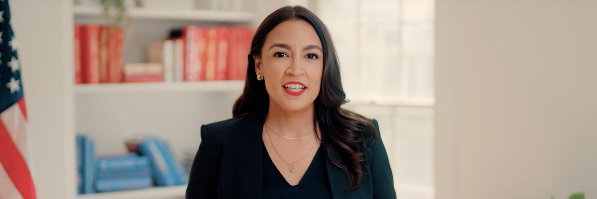 Congresswoman Alexandria Ocasio-Cortez appeared in a video endorsing California's Proposition 50