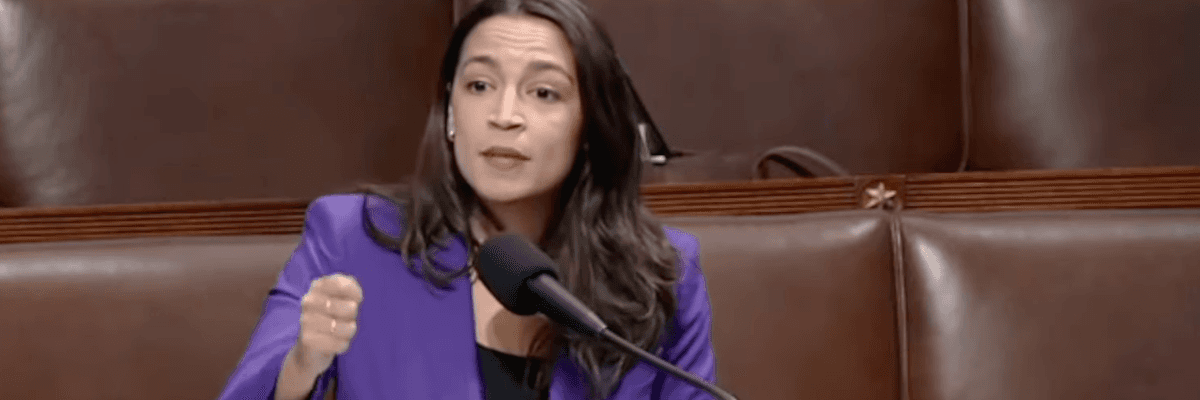 Congresswoman Alexandria Ocasio-Cortez speaks on the House floor