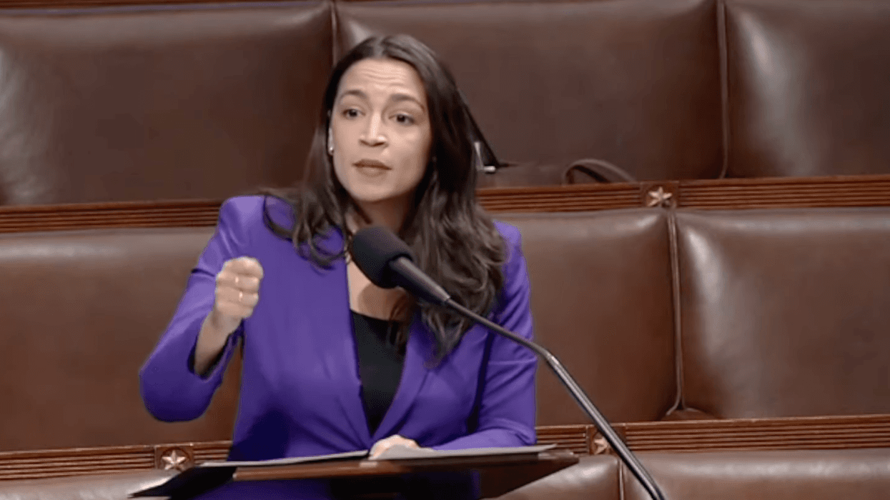 Congresswoman Alexandria Ocasio-Cortez speaks on the House floor