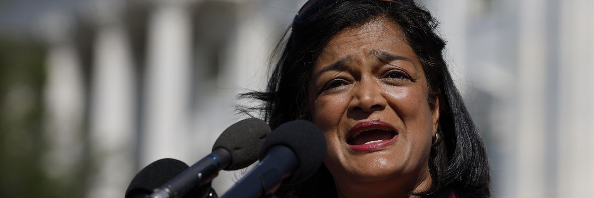 Congresswoman Pramila Jayapal on Capitol Hill.
