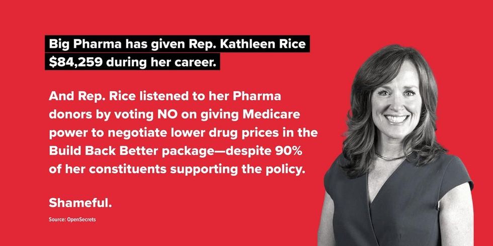 Congresswoman Rice on drug prices