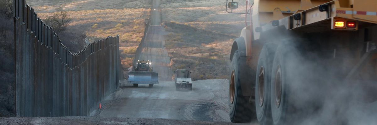 construction along the U.S.-Mexico border wall