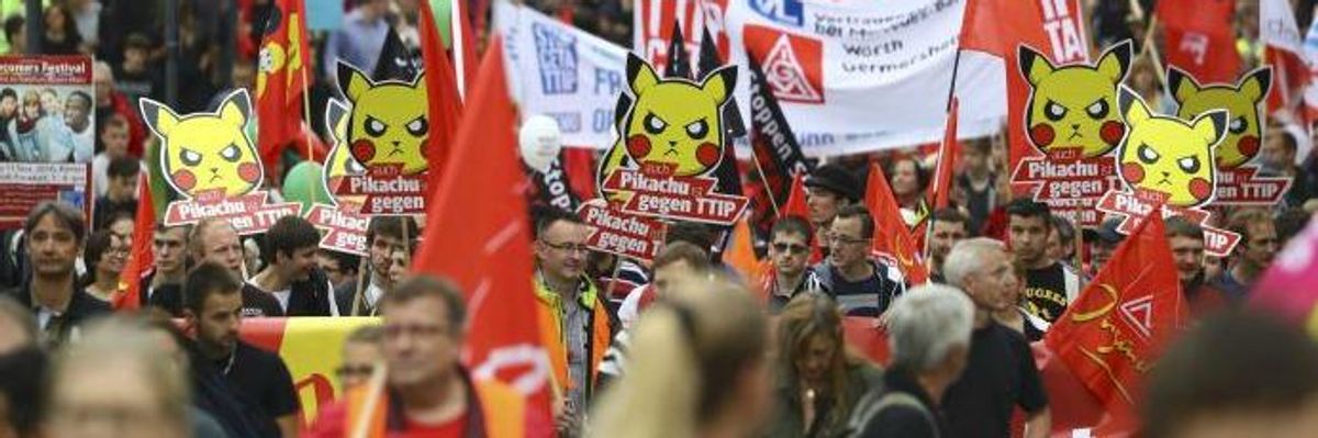 Hundreds of Thousands March in Germany Against TTIP, CETA