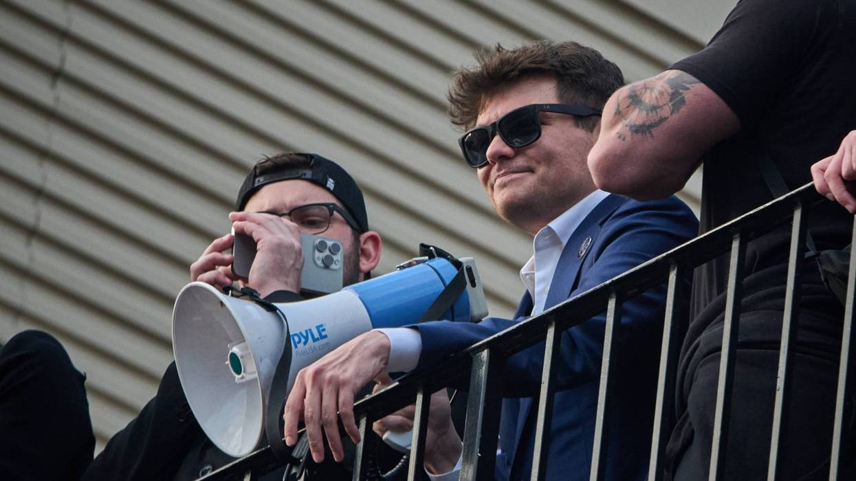 Controversial Rightwing Figure Nick Fuentes Rallies Outside Turning Point Event