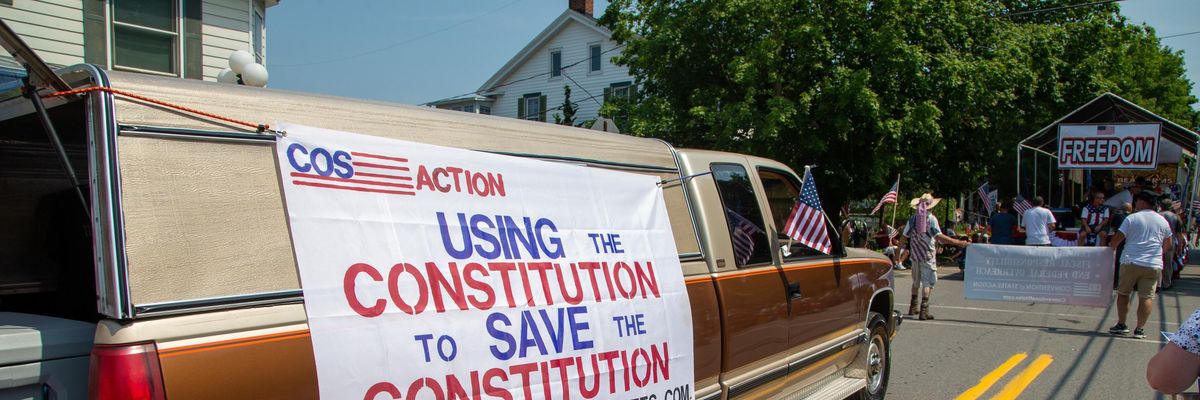 Convention of States Action van at parade