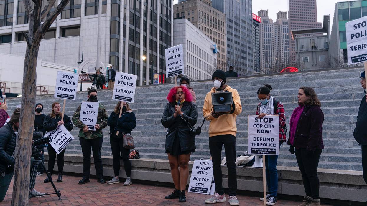 Cop City protest