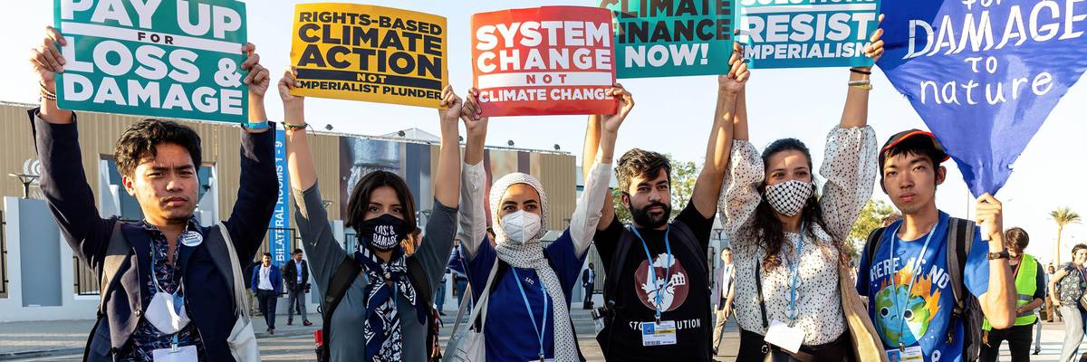COP27 protesters