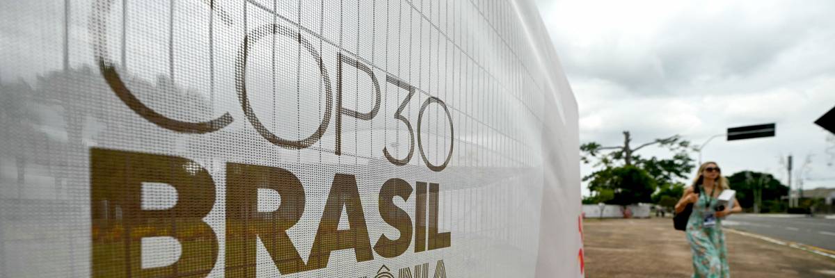 COP30 logo in Brazil
