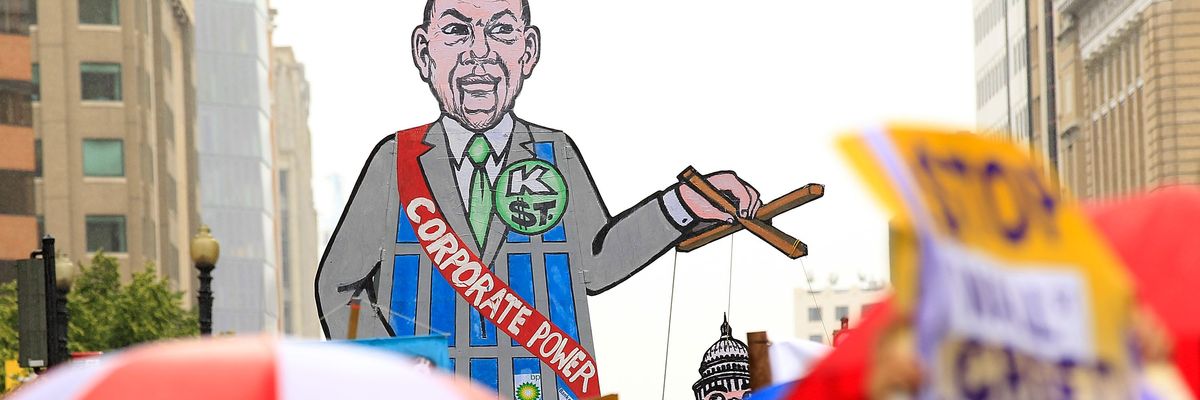 Corporate Power as a puppet-master