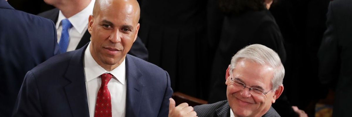 Cory Booker and Bob Menendez