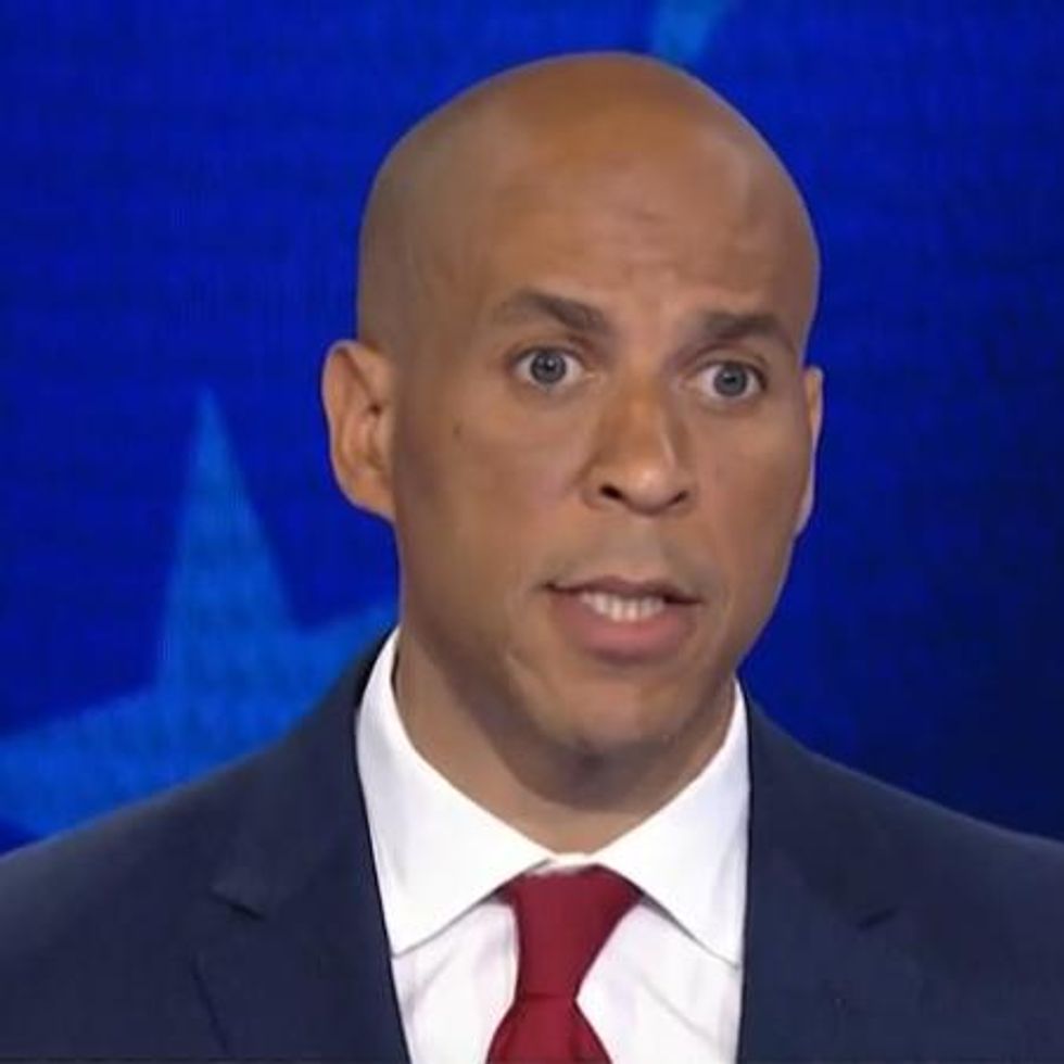 Cory Booker in the first Democratic debate