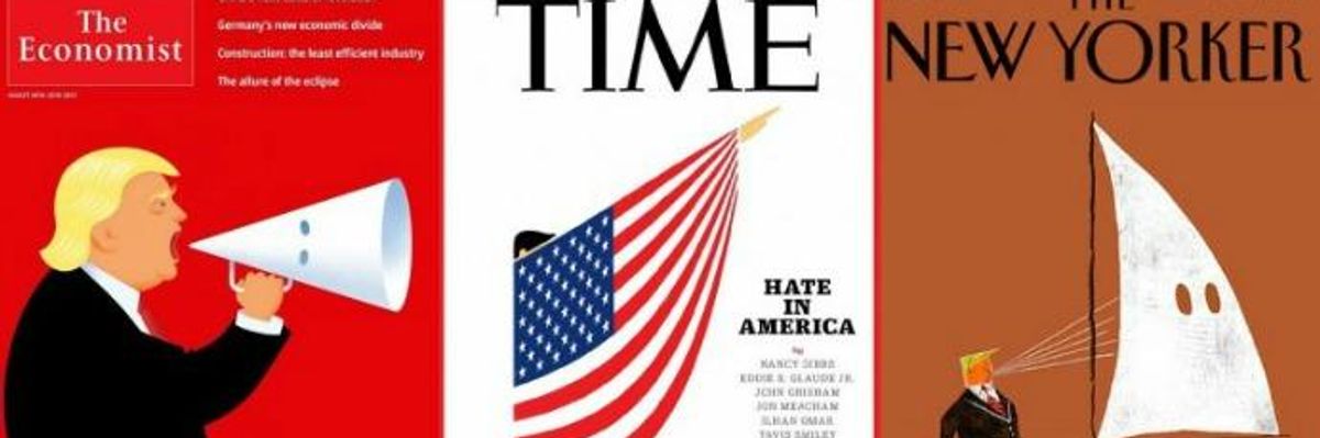 The Magazine Covers Trump Earned This Week By Defending White Supremacy