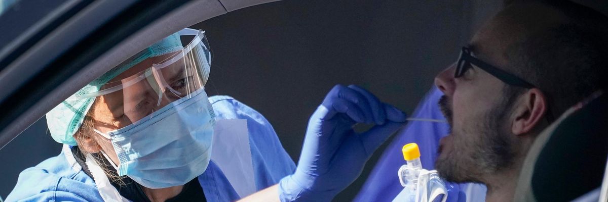 Covid-19 test in England