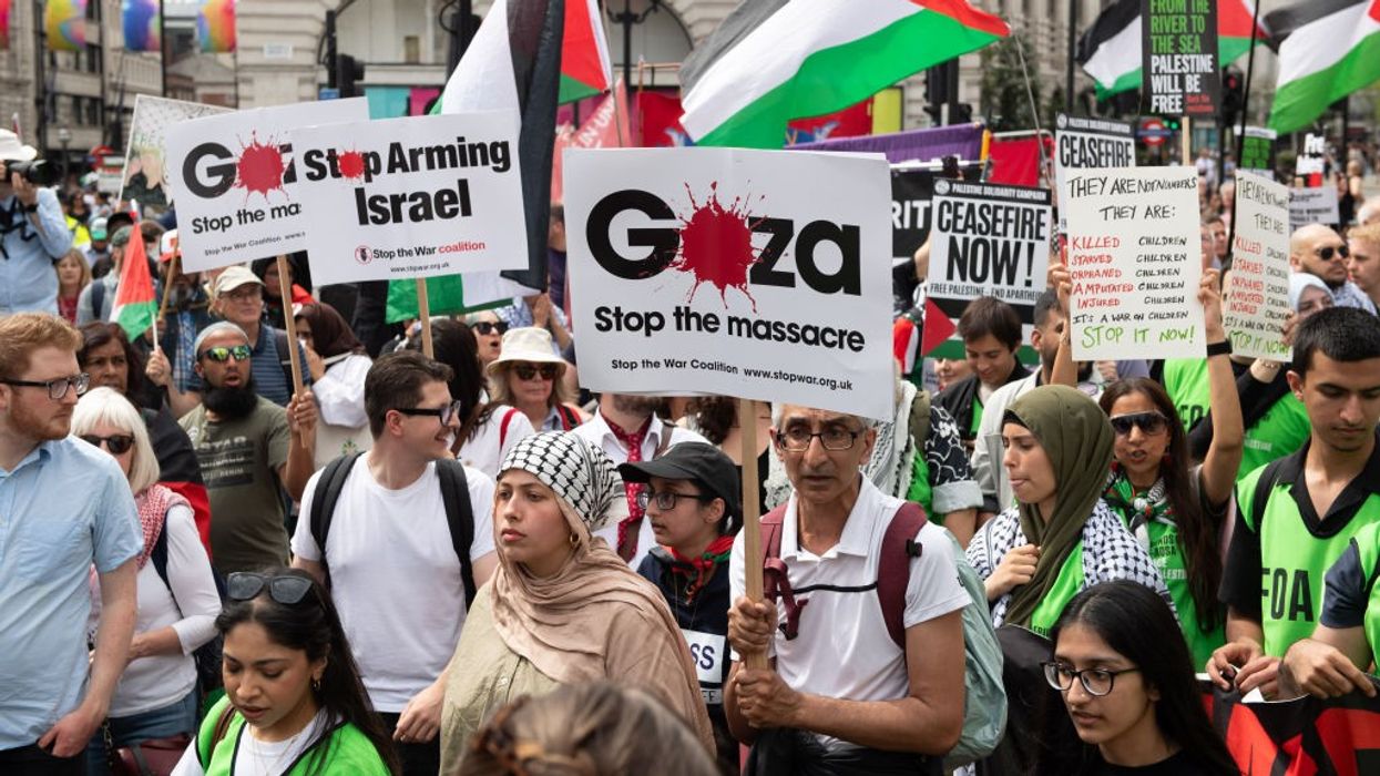 Critics of Israel's war on the Gaza Strip protest in London