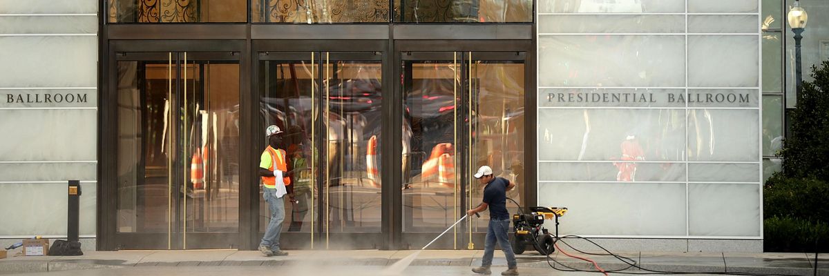 Trump's Profits at D.C. Hotel Show Clear Violation of Constitution, Lawmakers Say