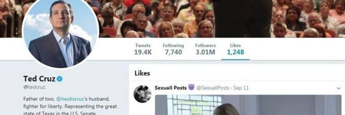 After Twitter Porn Snafu, Moralizer Ted Cruz Is Not Going to Have a Good Day