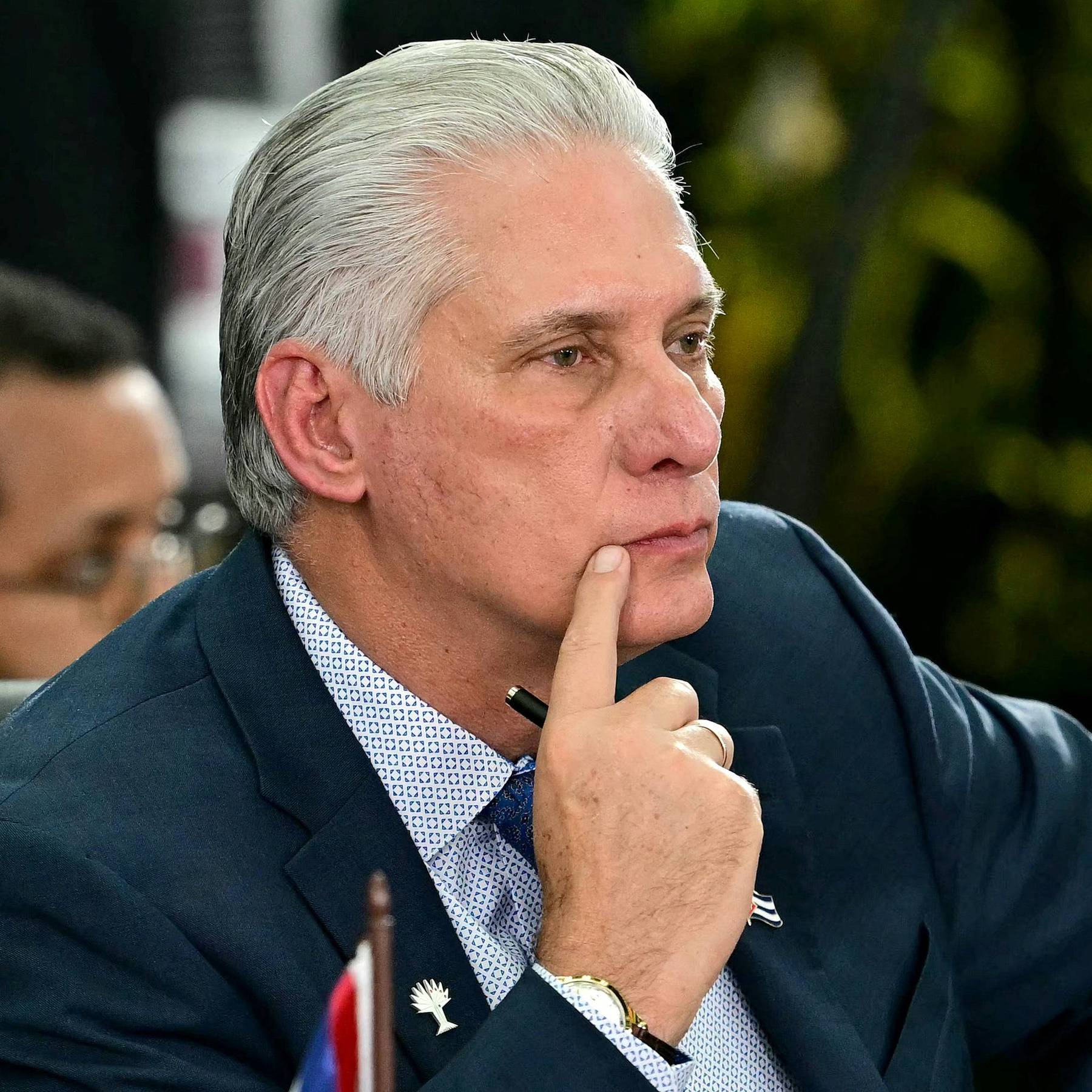 Cuba's President Miguel Diaz-Canel and Trump