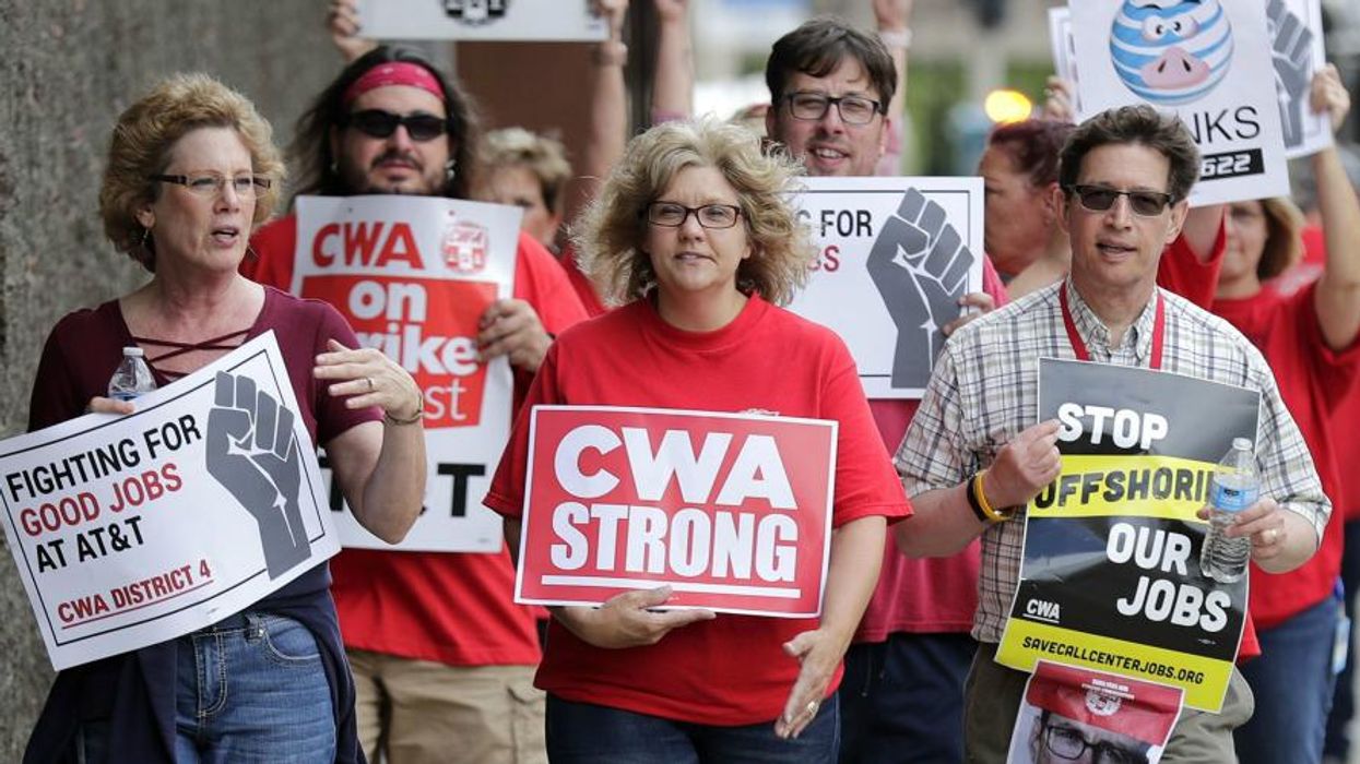CWA members in Wisconsin on strike
