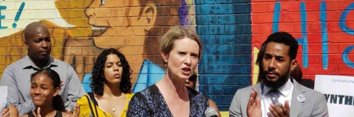 Watch: Cuomo Challenger Cynthia Nixon Demands Medicare for All in New York