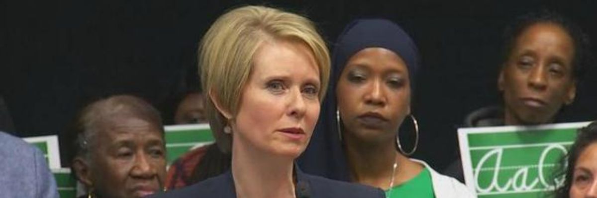 'Mad as Hell' Cynthia Nixon Calls Out Gov. Cuomo as Fake Progressive and Bully in Fiery Speech