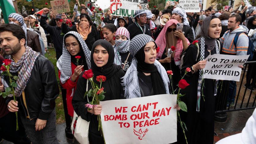 D.C. protest against Israel bombing Gaza