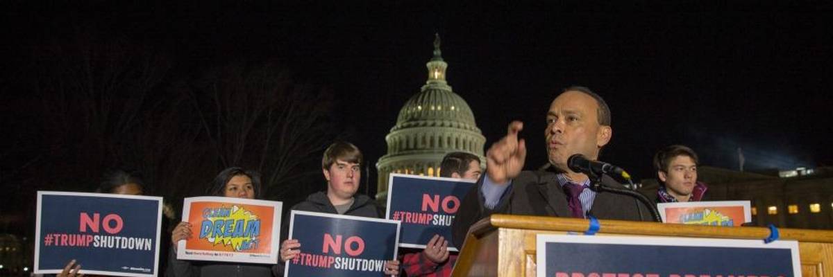 DACA Supporters Denounce GOP's 'Racist Agenda' As #TrumpShutdown Takes Hold