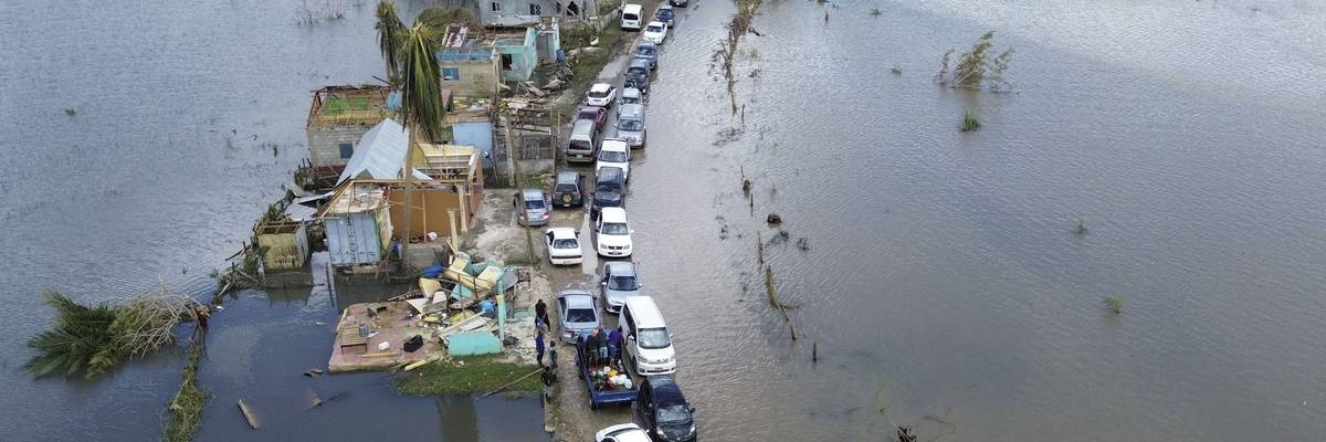 Damage from Hurricane Melissa.