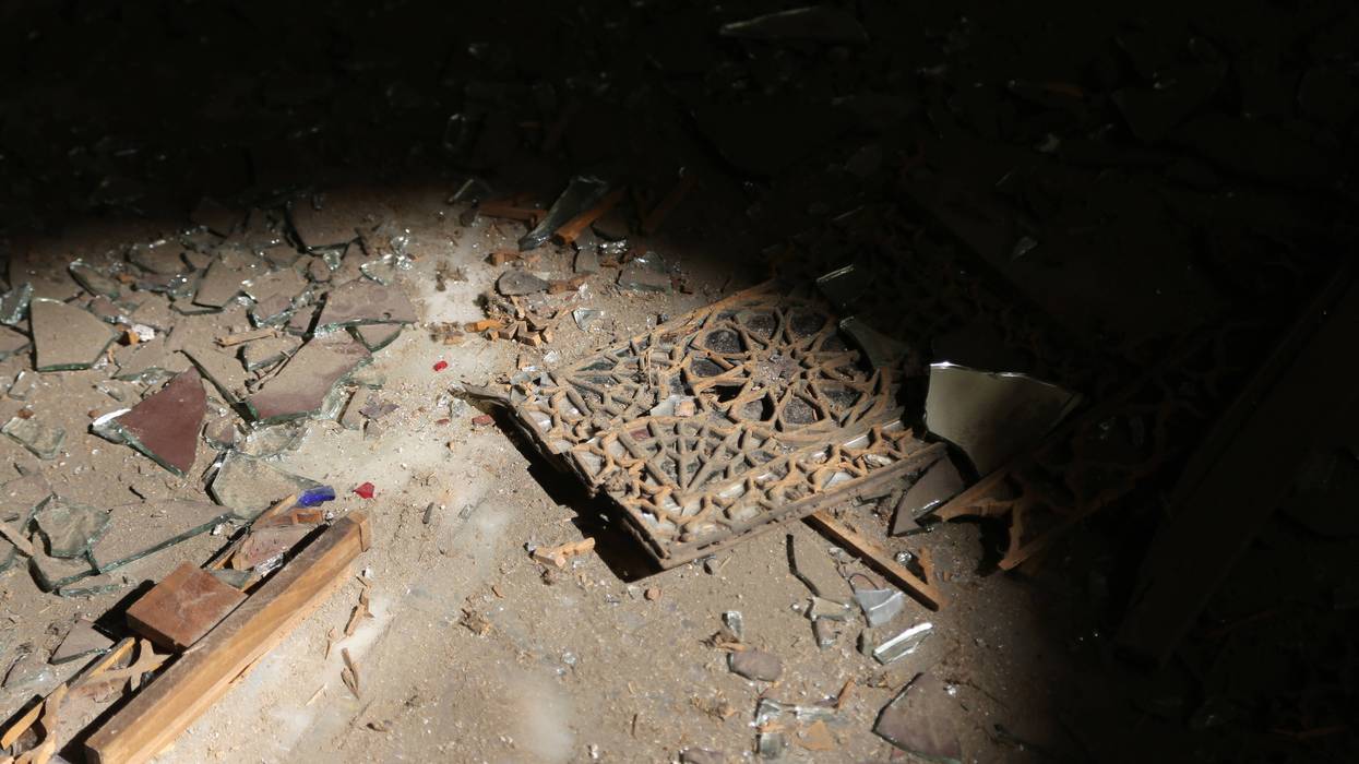 Damage to Golestan Palace.
