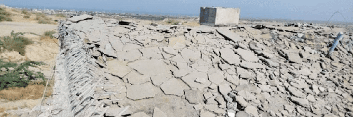 damage to water facility in Iran