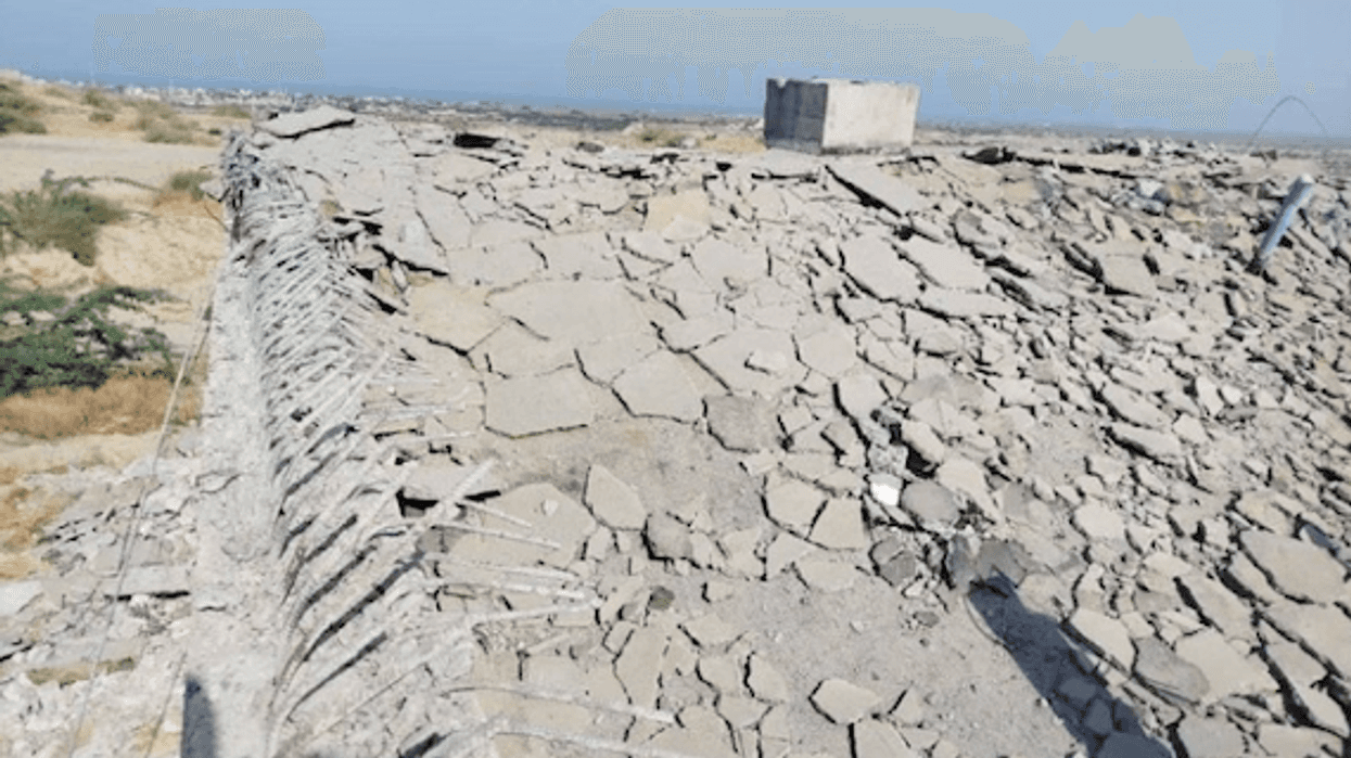 damage to water facility in Iran