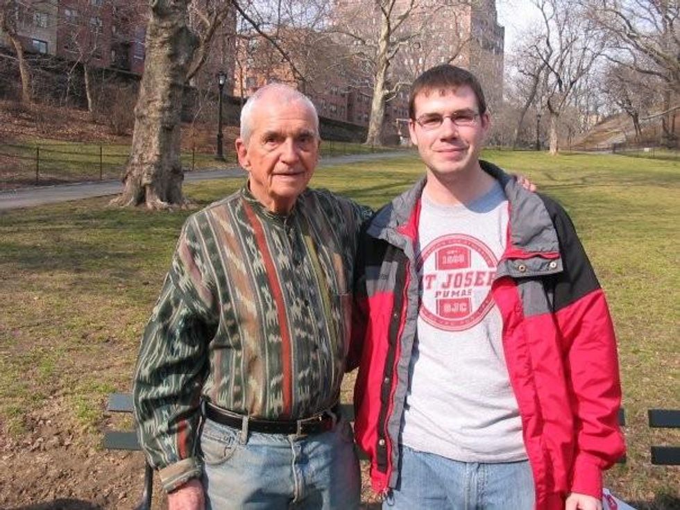 Dan Berrigan and Luke Hansen in 2007. (WNV/Luke Hansen)