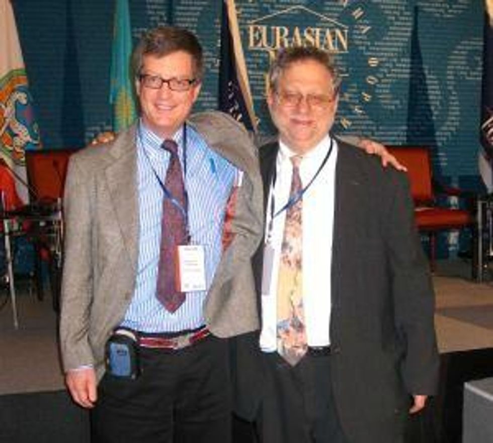 Danny (right) and I in Almaty, Kazakhstan.