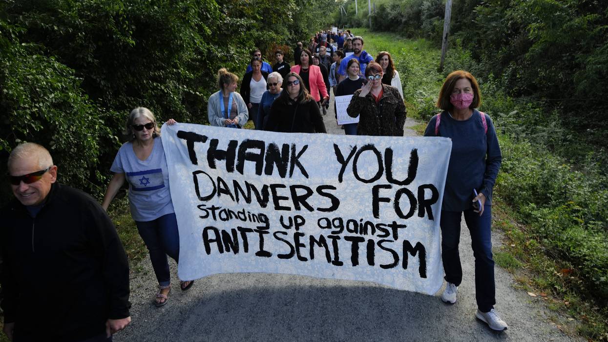 Danvers community members march against antisemitism