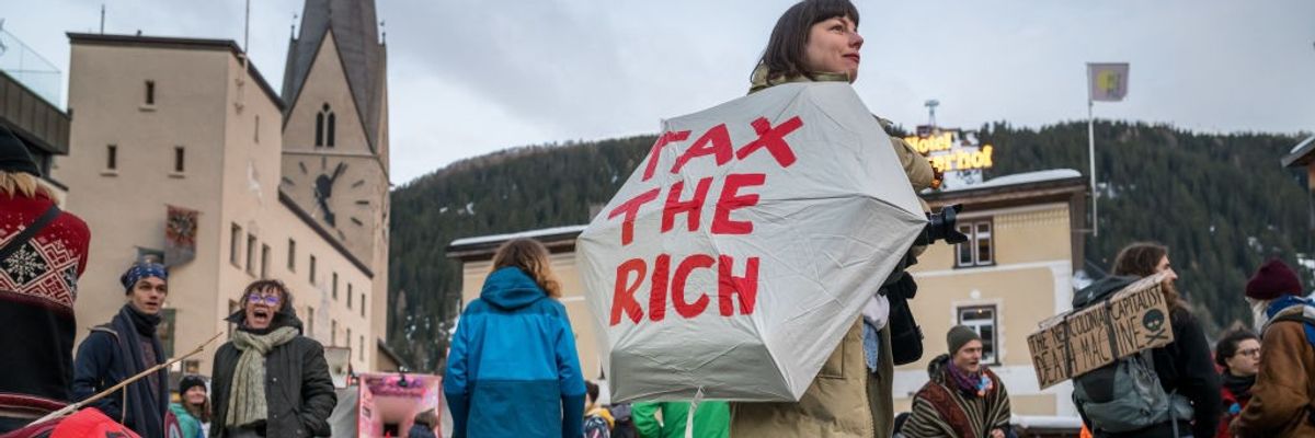 Davos protest